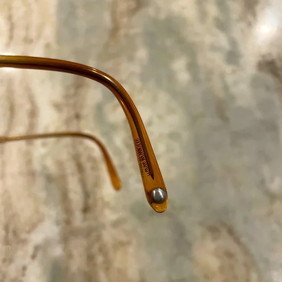 Exceptional Garrett Leight glasses frame, model WINWARD in amber, Jaguar case - Picture 7 of 9